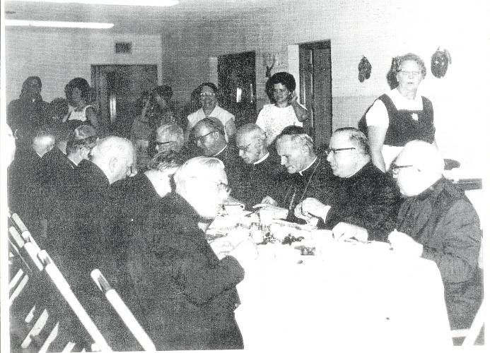 Helen (in back), future Pope John Paul II (center) 1969